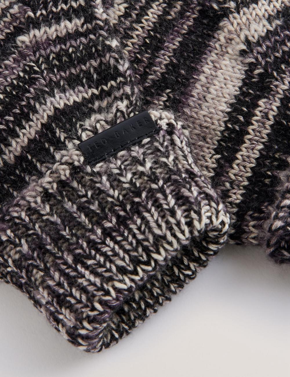 Gant Ted Baker PERCIYS - Marl Knit Ribbed Cuff Homme Grise | Paris  64098-VMCQ