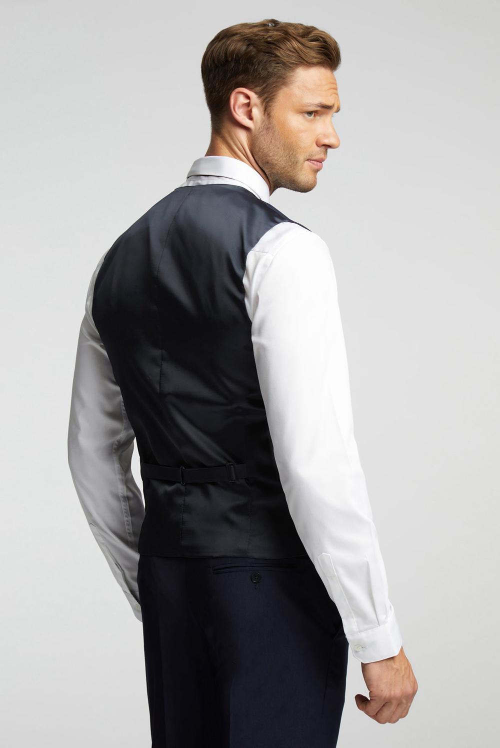 Gilet De Costume Ted Baker PANAMA - Wool Blend Slim Fit Homme Bleu Marine | Paris  25410-TLYN