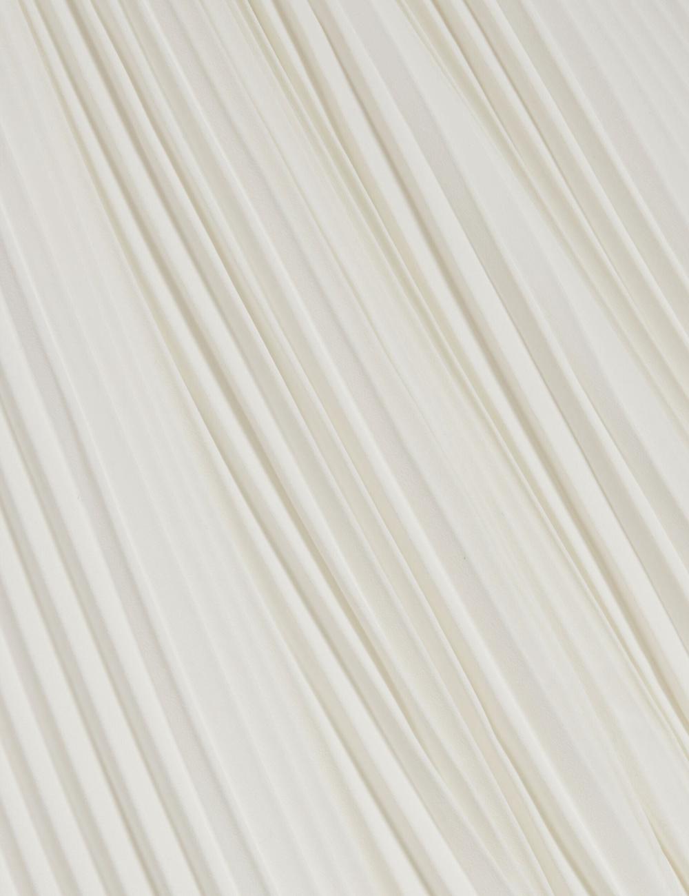 Hauts Ted Baker JAMAYA - High Halter Neck Pleated Sleeveless Femme Ivory | Paris  51078-LHOW