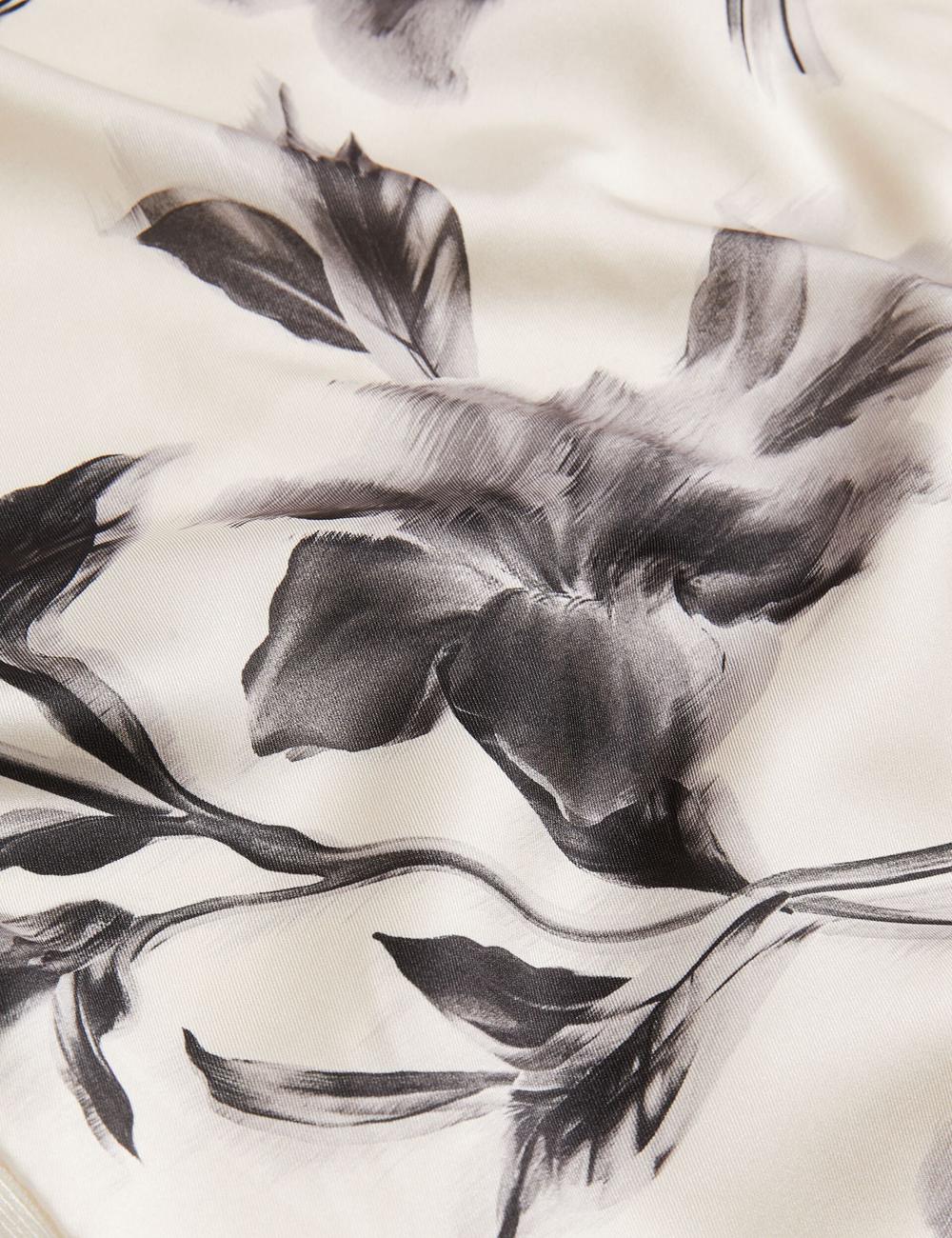 Hauts Ted Baker PERLOMA - Printed Woven Front Knitted Femme Ivory | Paris  19257-WGEF