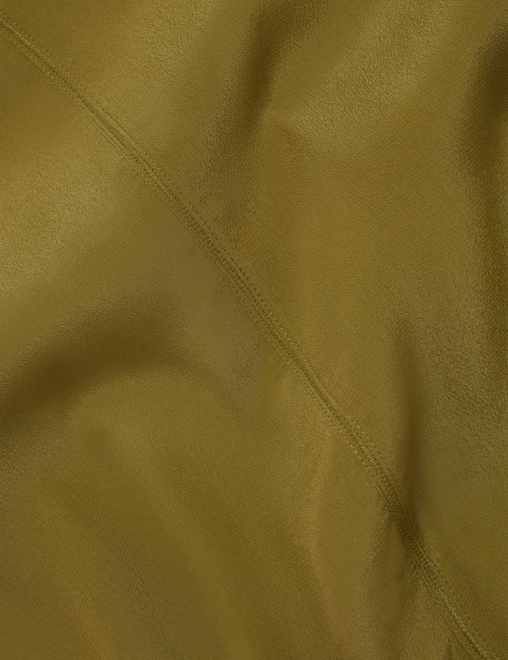 Hauts Ted Baker SHAMRA - Silk Blend Seam Detail Femme Vert | Paris  31657-YPJD