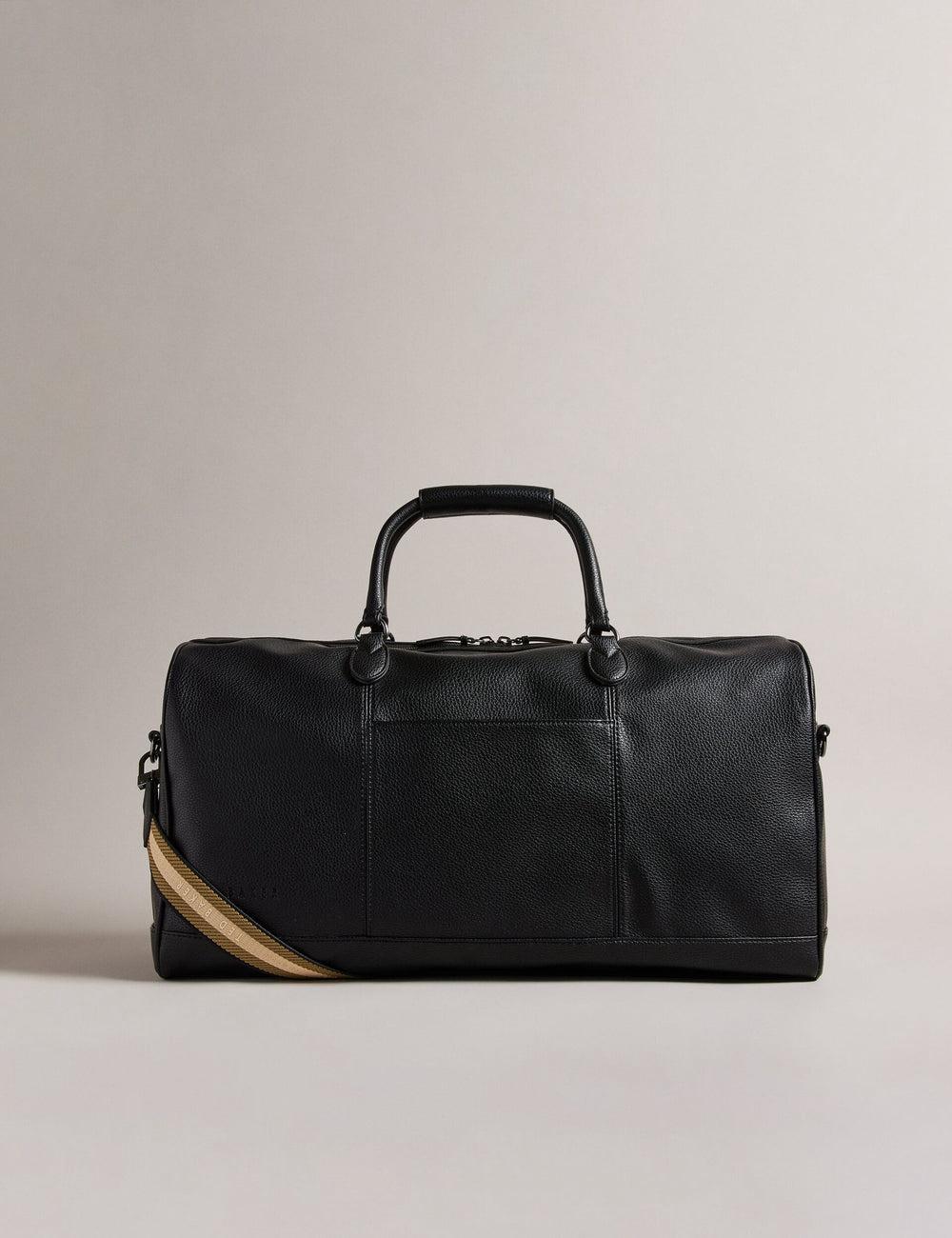 Holdall Bags Ted Baker KALVIN - Webbing Faux Leather Homme Noir | Paris  93148-ZYOL