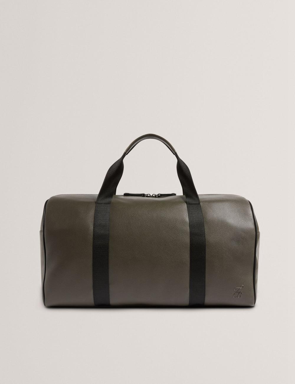 Holdall Bags Ted Baker TAISON - Pebbled Faux Leather Homme Kaki | Paris  50493-YAJZ