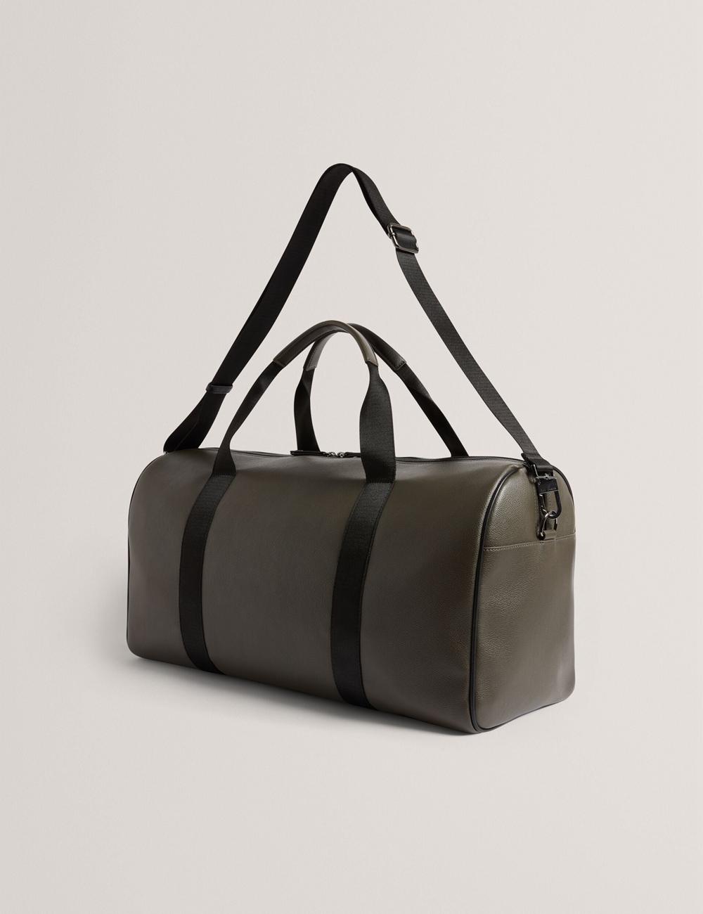 Holdall Bags Ted Baker TAISON - Pebbled Faux Leather Homme Kaki | Paris  50493-YAJZ