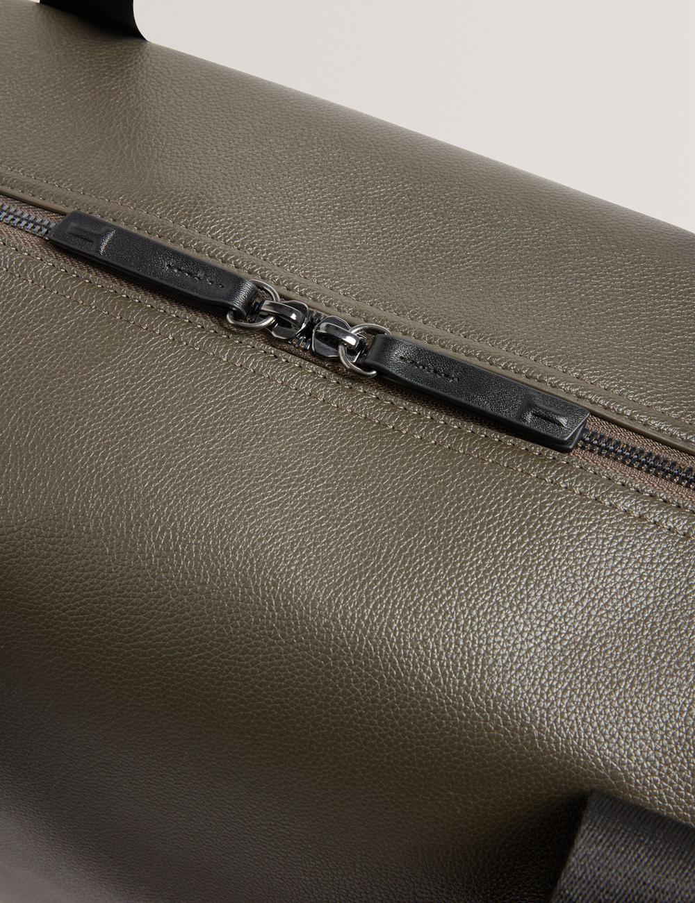 Holdall Bags Ted Baker TAISON - Pebbled Faux Leather Homme Kaki | Paris  50493-YAJZ
