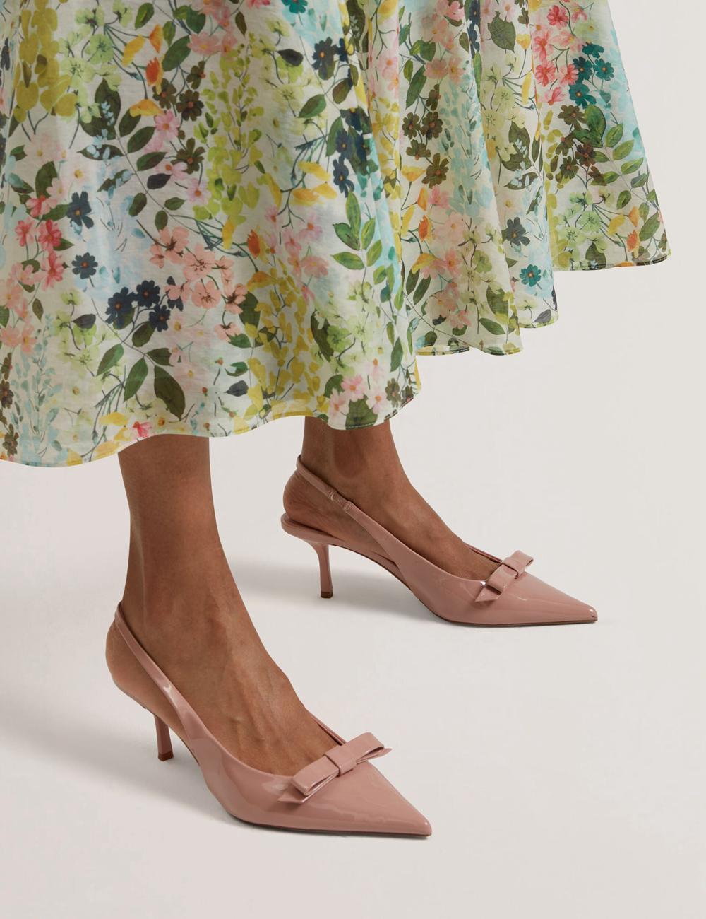 Jupes Ted Baker AZULLA - Floral A-Line Woven Femme Ivory | Paris  20563-UYLT