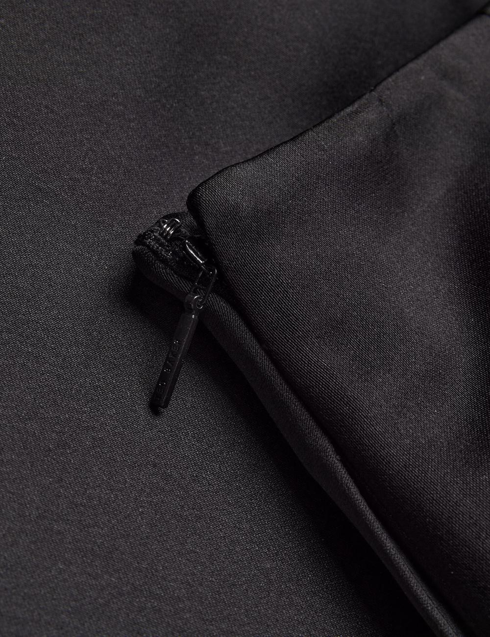 Jupes Ted Baker ERVA - Asymmetric Satin Wrap Femme Noir | Paris  31587-LUVR