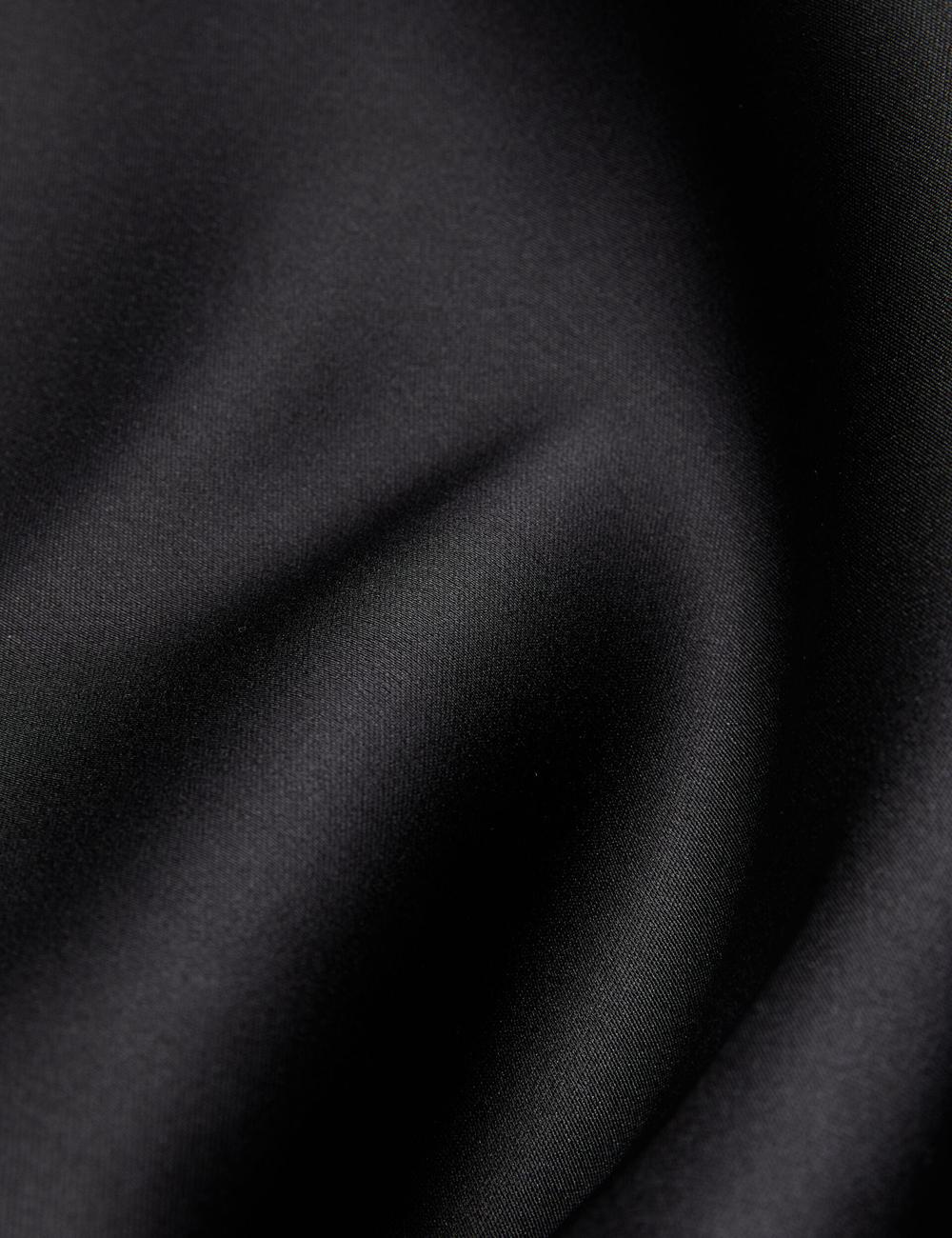 Jupes Ted Baker ERVA - Asymmetric Satin Wrap Femme Noir | Paris  31587-LUVR