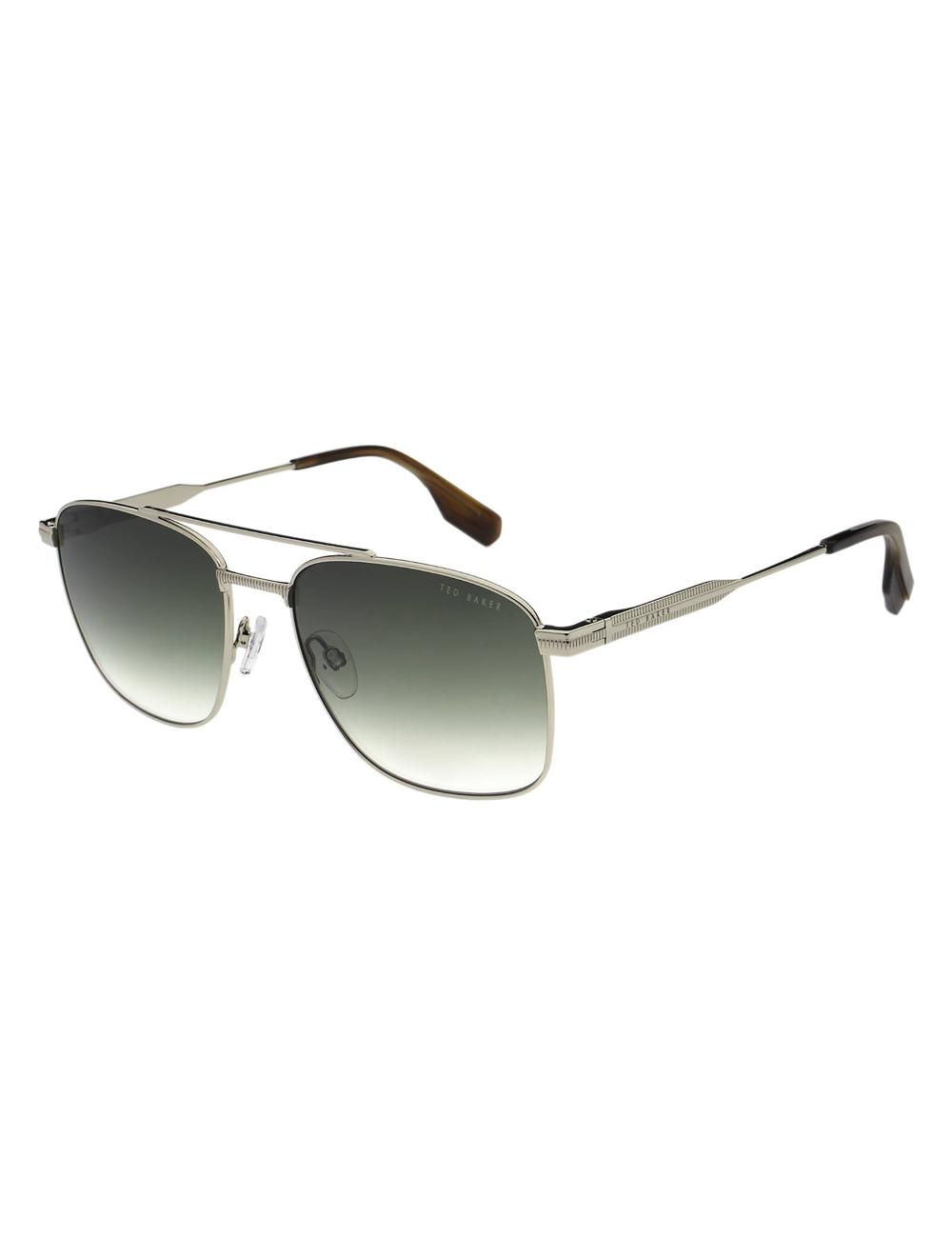 Lunette de Soleil Ted Baker CHASE - Metal Frame Navigator Homme Argent | Paris  20589-IPTO