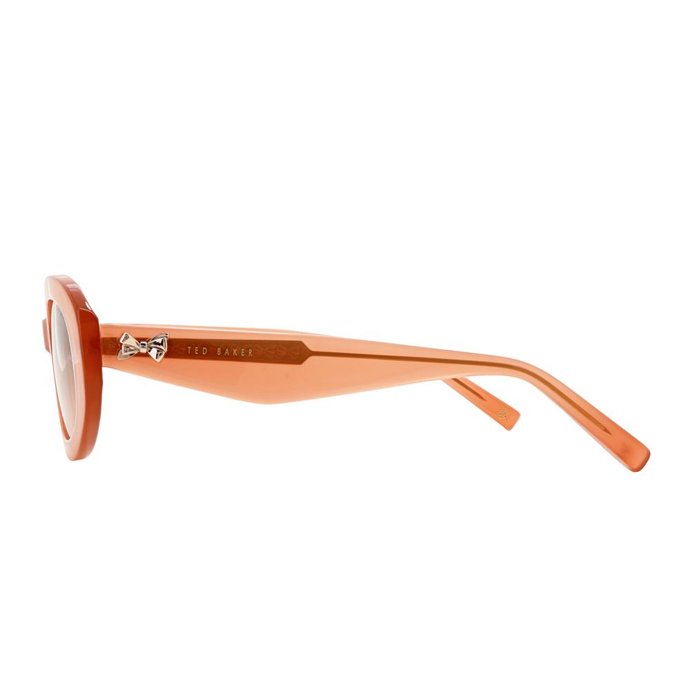 Lunette de Soleil Ted Baker DAISIE - Chunky Oval Bow Detail Femme Rose Rose | Paris  64187-XOQR