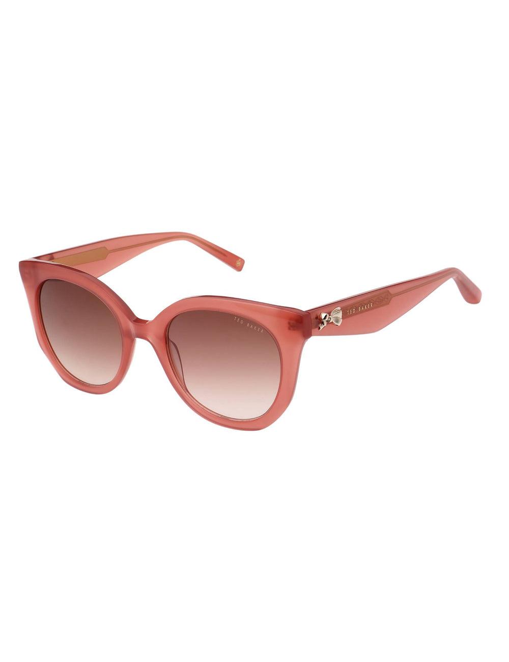 Lunette de Soleil Ted Baker ELEN - Oversized Cat Eye Bow Detail Femme Rose Rose | Paris  23790-NGMP
