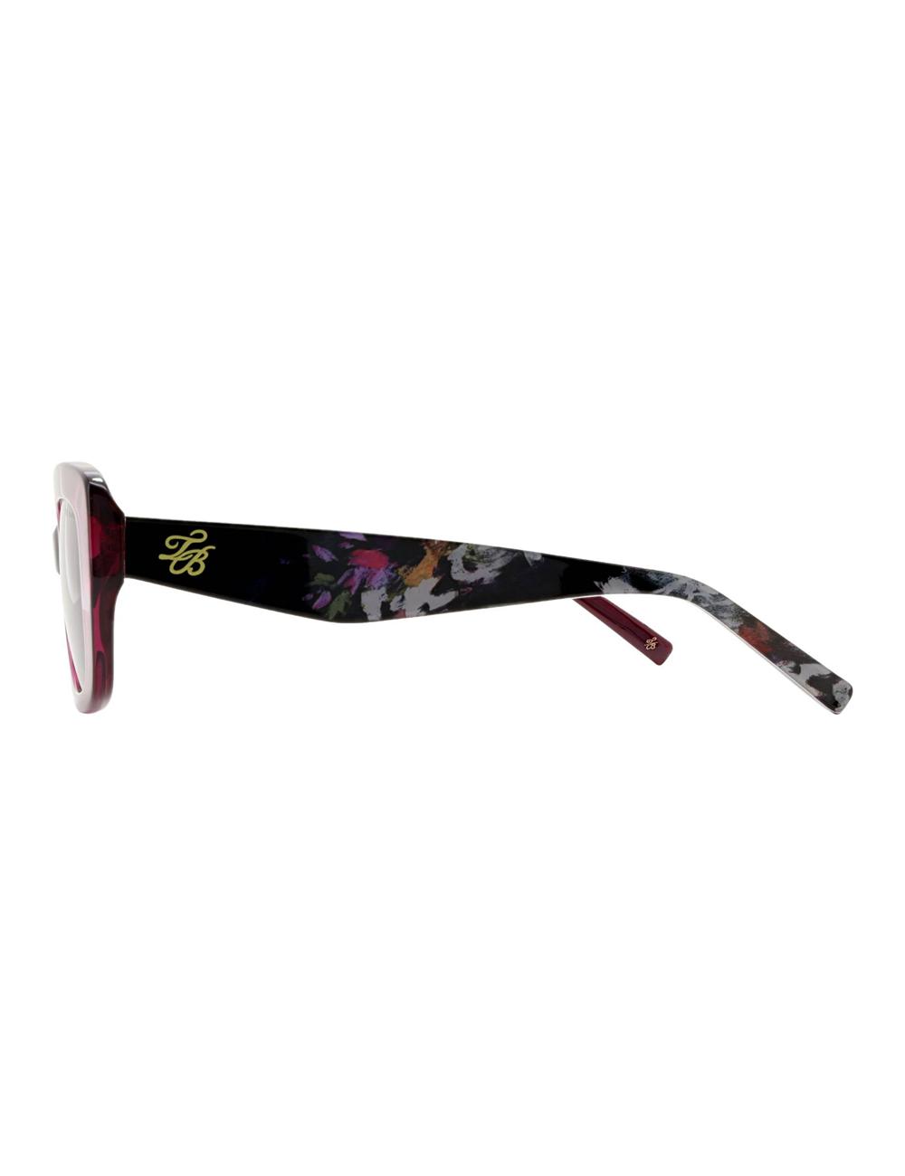 Lunette de Soleil Ted Baker SUMMER - Print Detail Chunky Wrap Femme Violette | Paris  92031-IAQK