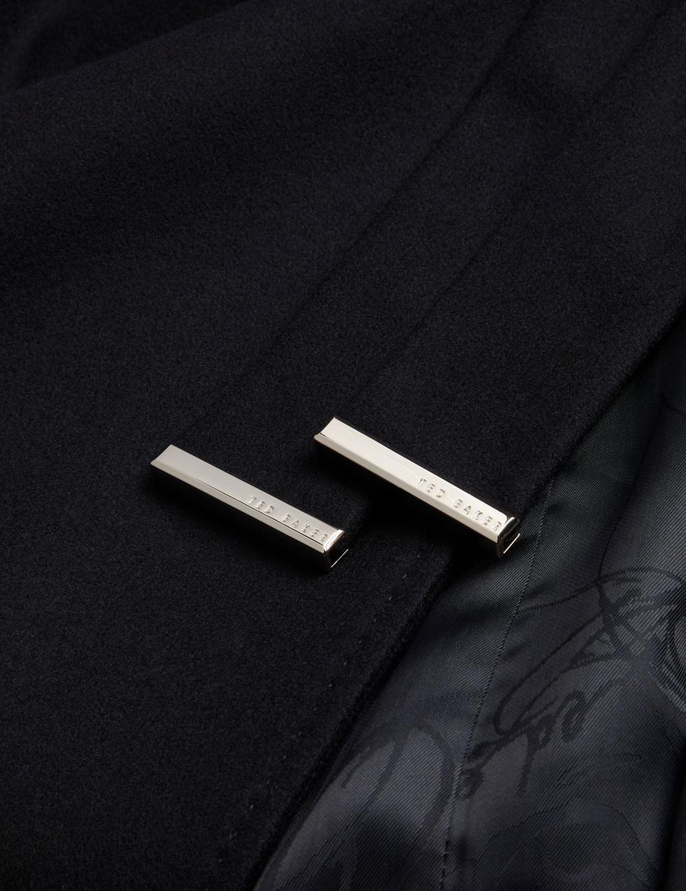 Manteaux Ted Baker ROSELL Wool Femme Noir | Paris  79561-DQPX