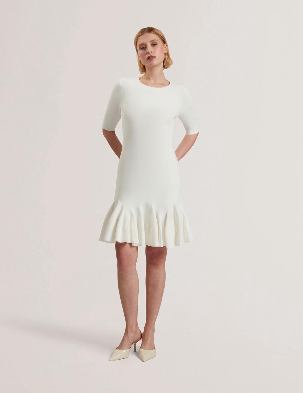 Mini Robe Ted Baker ALZANN Femme Ivory | Paris  40371-HVGB