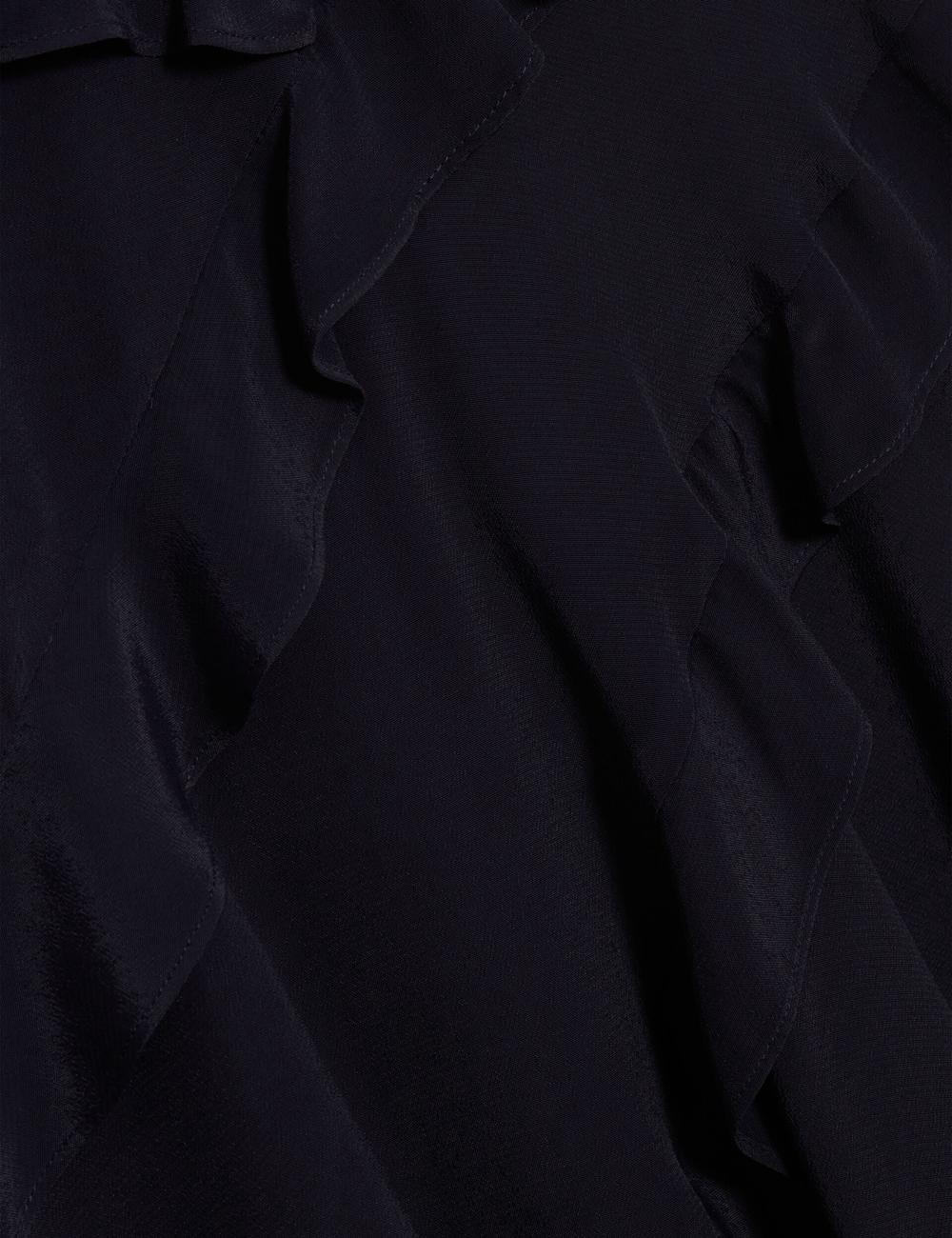 Mini Robe Ted Baker JOJII - Frill Trim Angel Sleeve Femme Bleu Marine | Paris  93801-KNEJ