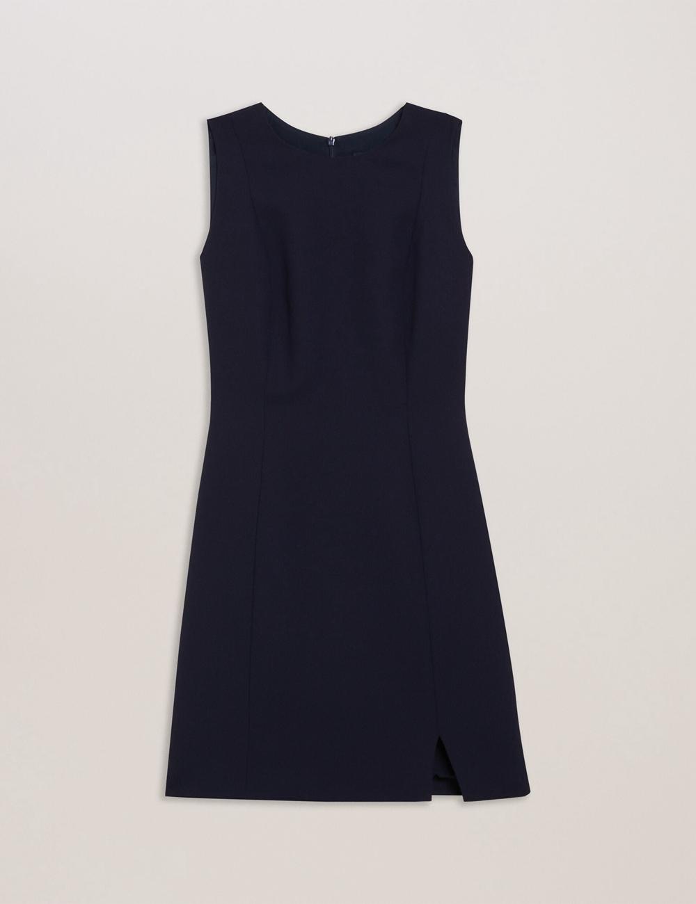 Mini Robe Ted Baker SORRAL - Sleeveless Tailored With Side Split Femme Bleu Marine | Paris  34851-BDXO