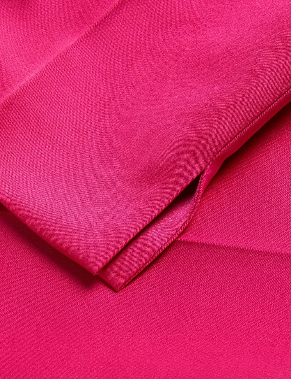 Pantalons Ted Baker AKENIT - Satin Tailored Slim Leg Femme Fushia | Paris  74906-LUYG