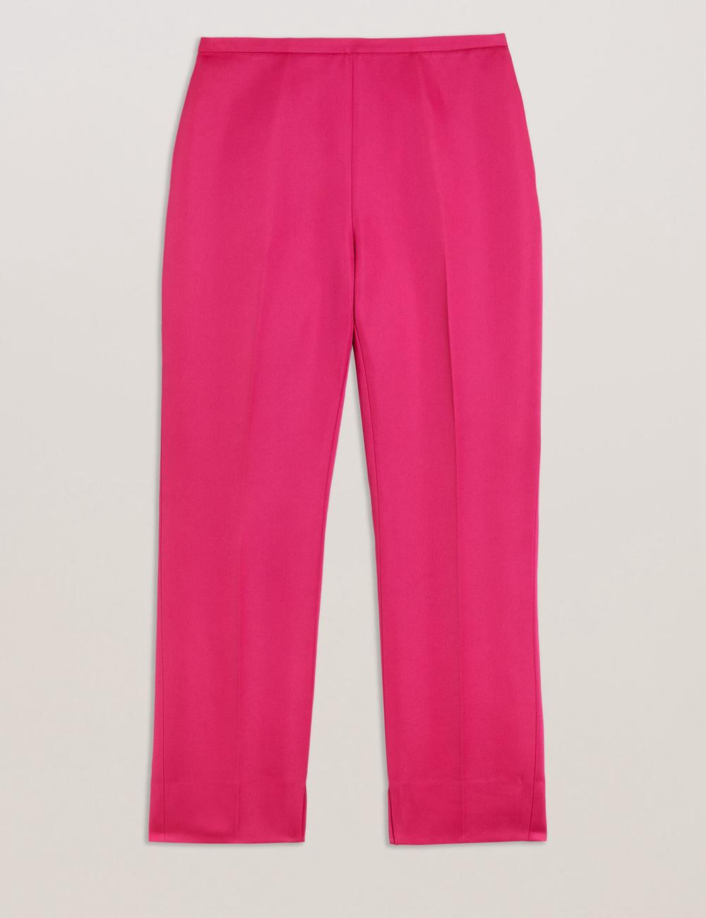 Pantalons Ted Baker AKENIT - Satin Tailored Slim Leg Femme Fushia | Paris  74906-LUYG