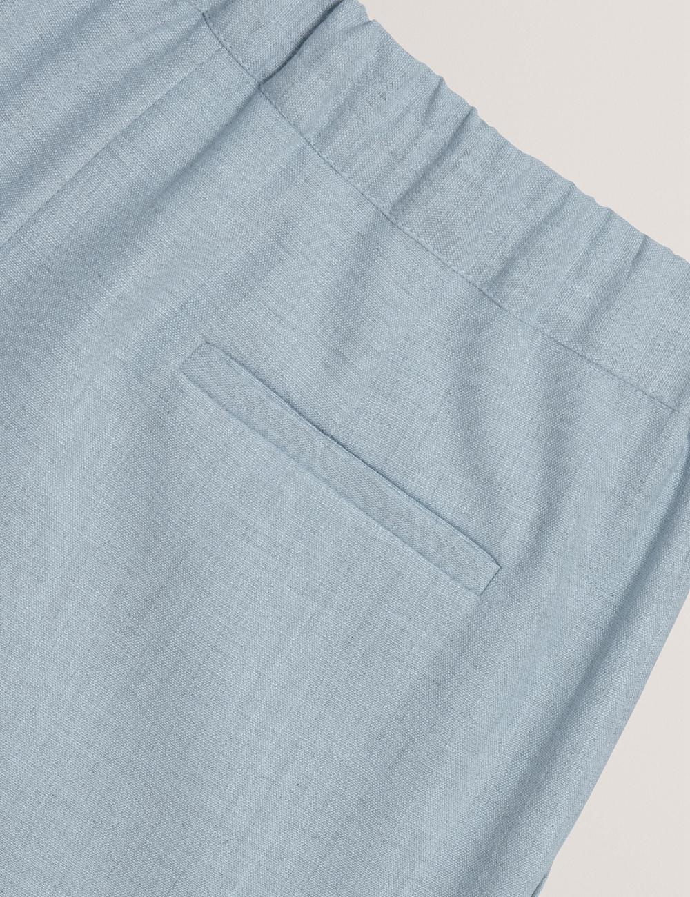 Pantalons Ted Baker BALLIA - Elasticated Waist Tailored Tapered Femme Bleu | Paris  76542-TSIM