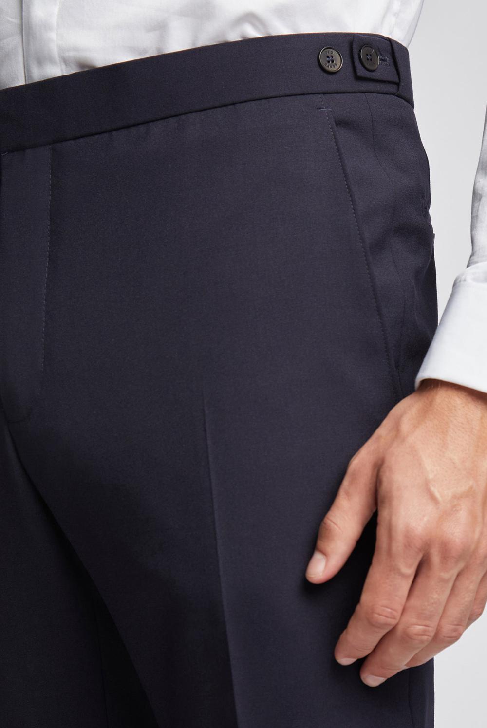 Pantalons Ted Baker BREENTS - Slim Fit Navy Tuxedo Homme Bleu Marine | Paris  24105-DKWQ
