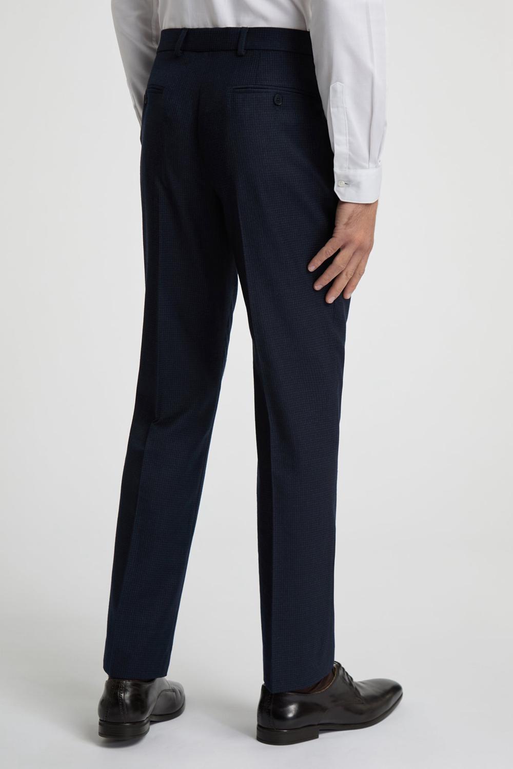 Pantalons Ted Baker CANISTS - Grid Check Regular Fit Suit Homme Bleu Marine | Paris  14265-AESV