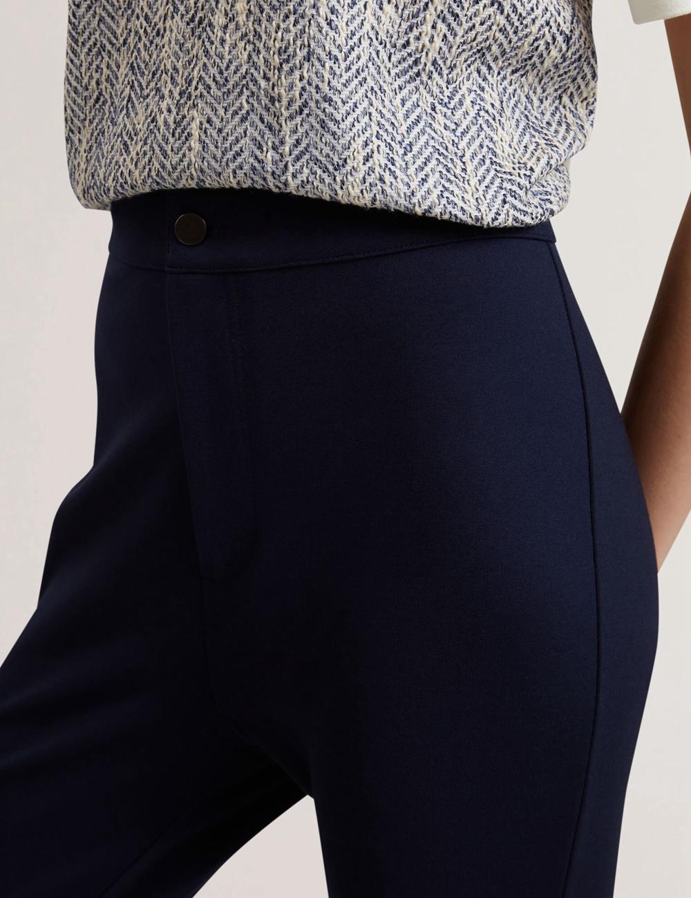 Pantalons Ted Baker FELINDA - Fly Front Stretchy Femme Bleu Marine | Paris  08614-EJRA