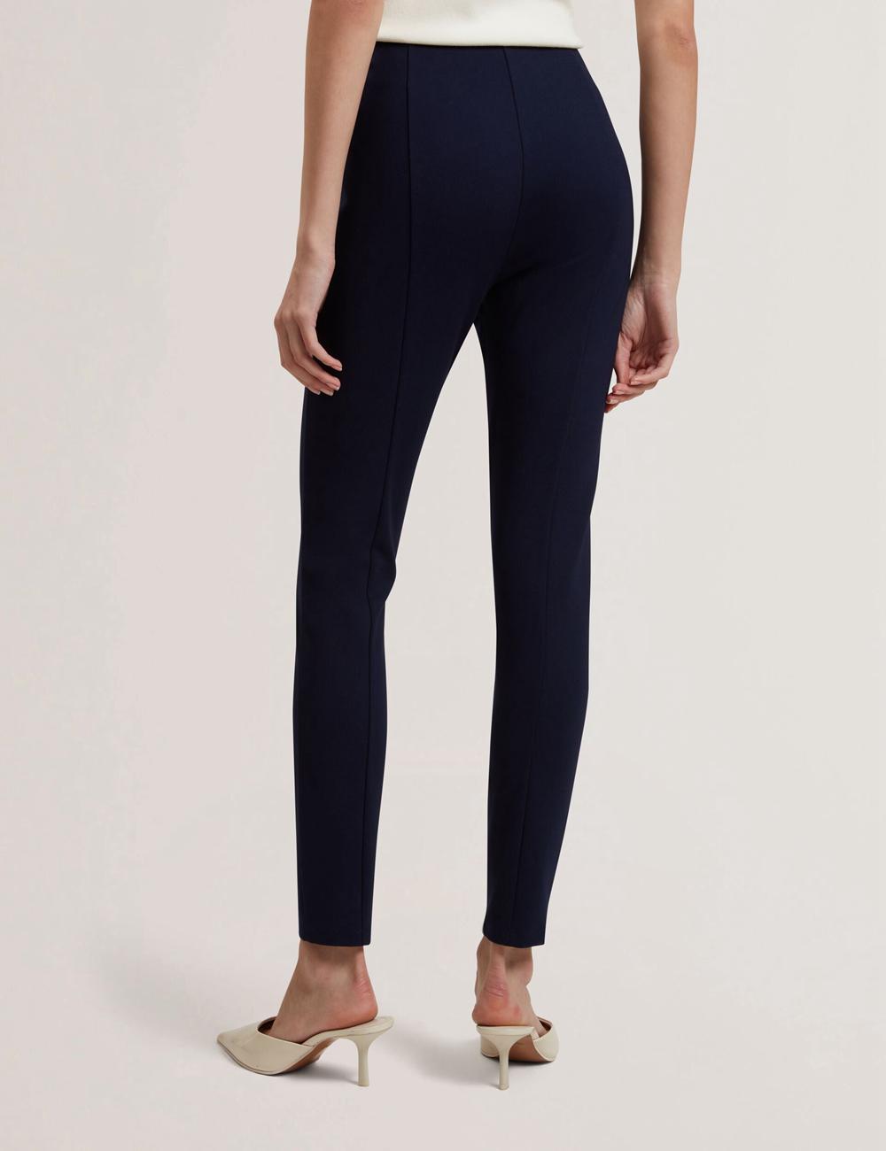 Pantalons Ted Baker FELINDA - Fly Front Stretchy Femme Bleu Marine | Paris  08614-EJRA