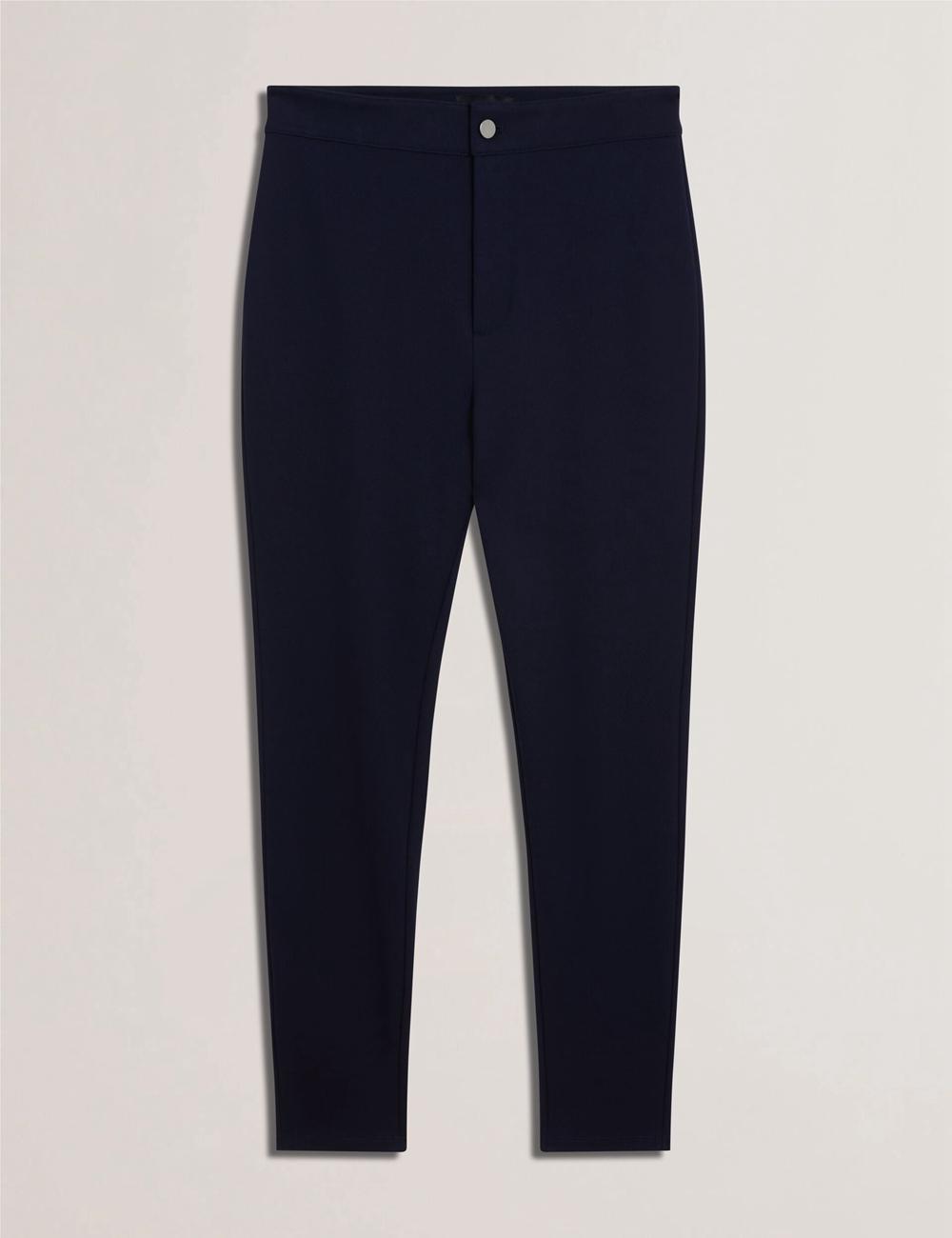 Pantalons Ted Baker FELINDA - Fly Front Stretchy Femme Bleu Marine | Paris  08614-EJRA
