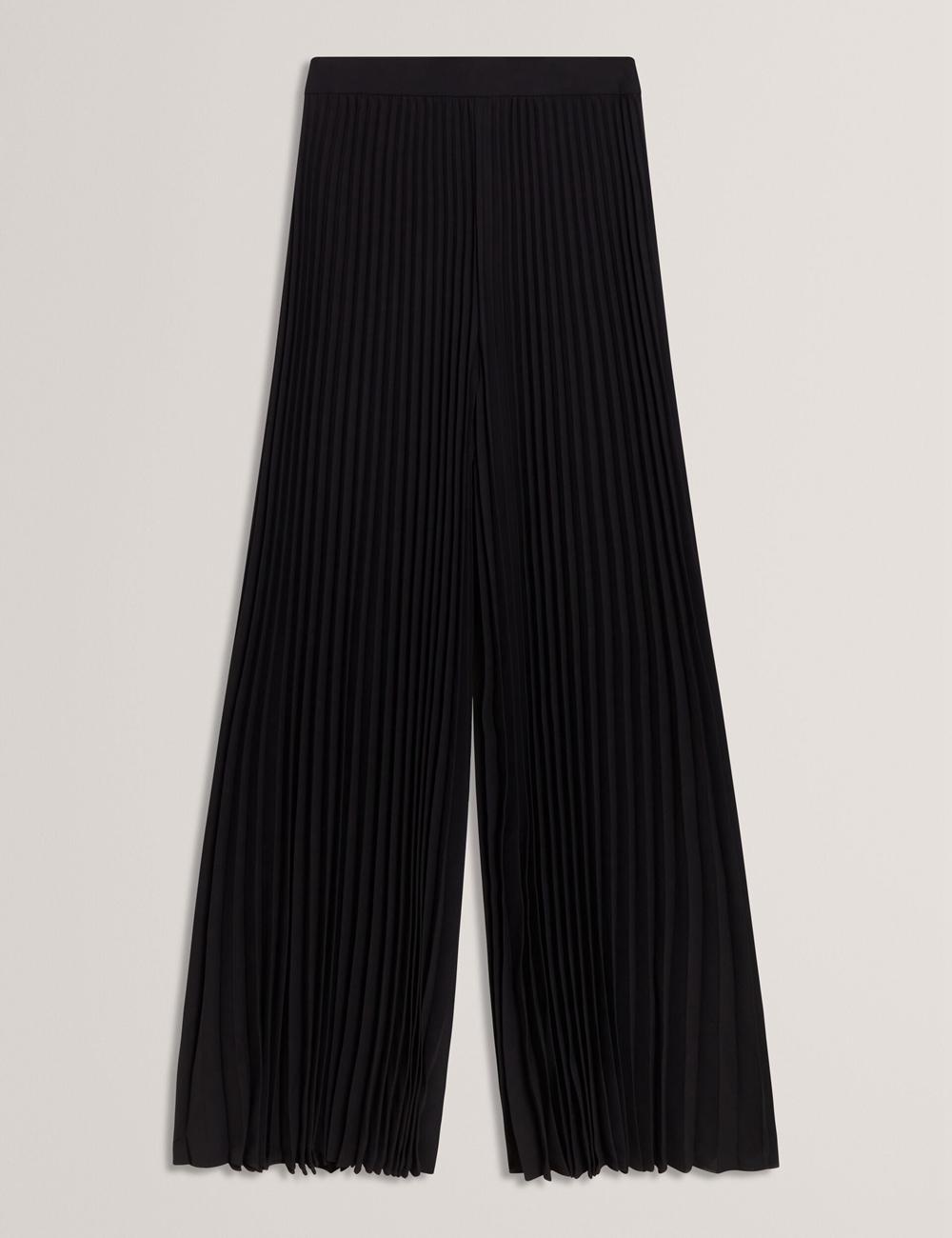 Pantalons Ted Baker HARYX - Pleated Wide Leg Palazzo Femme Noir | Paris  52981-SNEO