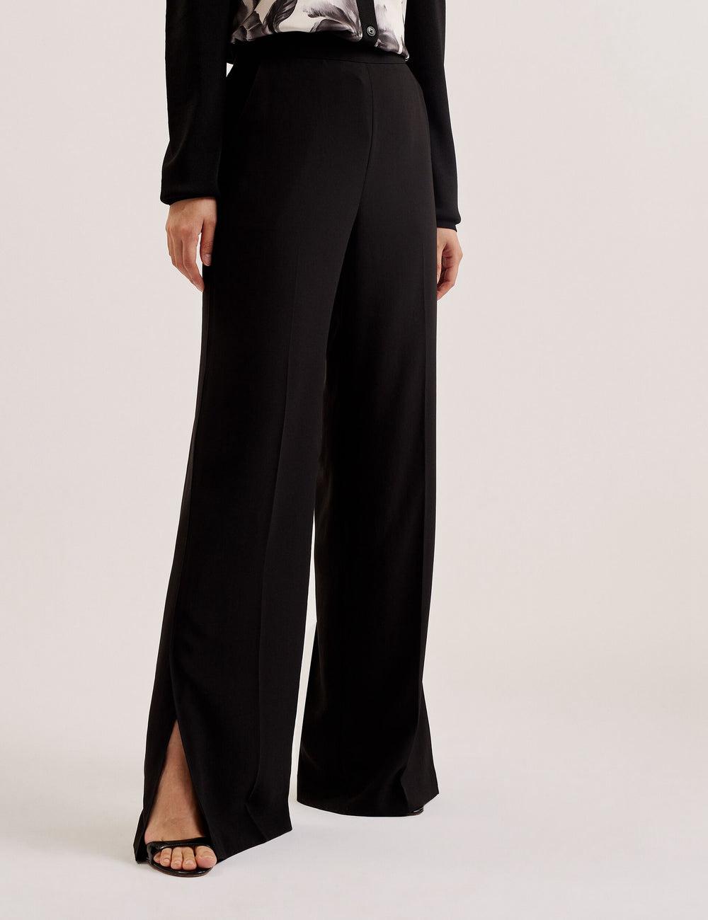 Pantalons Ted Baker INUT - Tailored High Waist Wide Leg Femme Noir | Paris  84197-CKVI