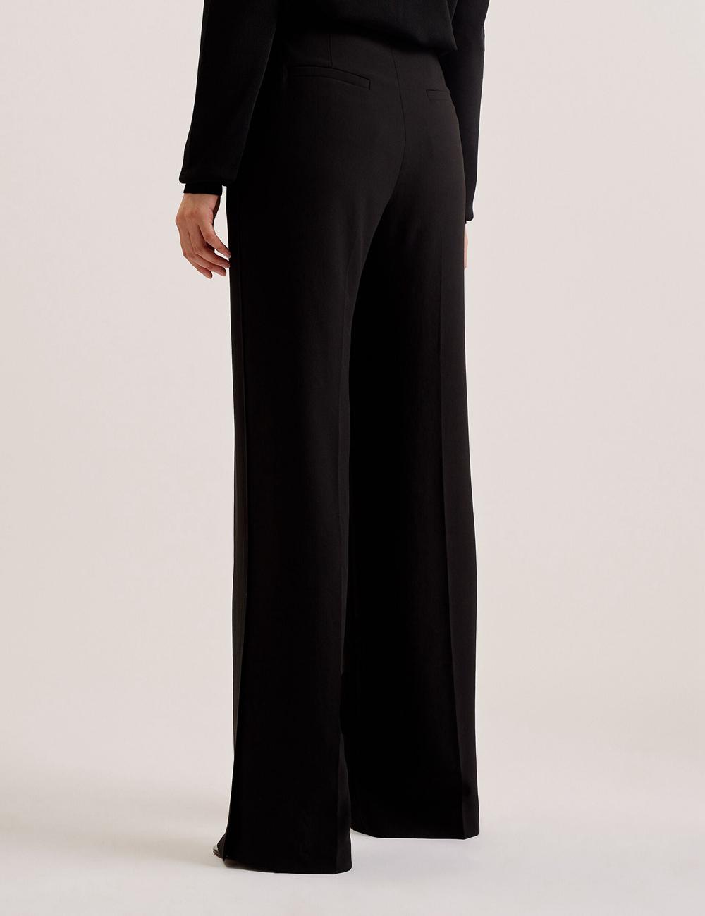 Pantalons Ted Baker INUT - Tailored High Waist Wide Leg Femme Noir | Paris  84197-CKVI