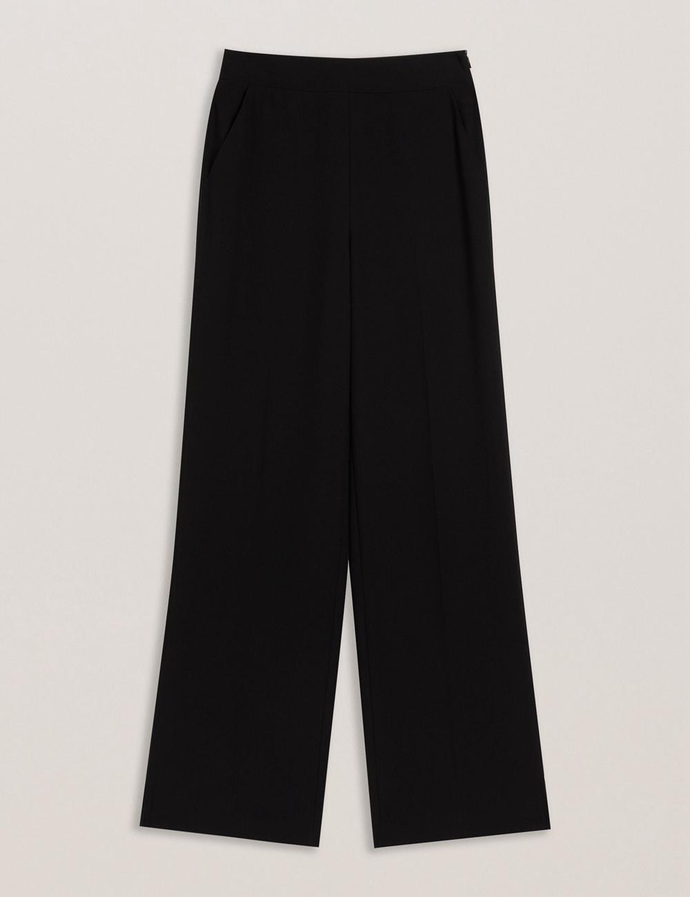 Pantalons Ted Baker INUT - Tailored High Waist Wide Leg Femme Noir | Paris  84197-CKVI