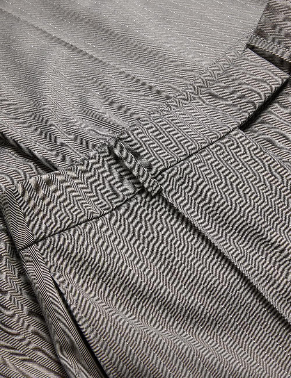 Pantalons Ted Baker KOAT - Herringbone Wide Leg Tailored Femme Grise | Paris  12769-QEOB