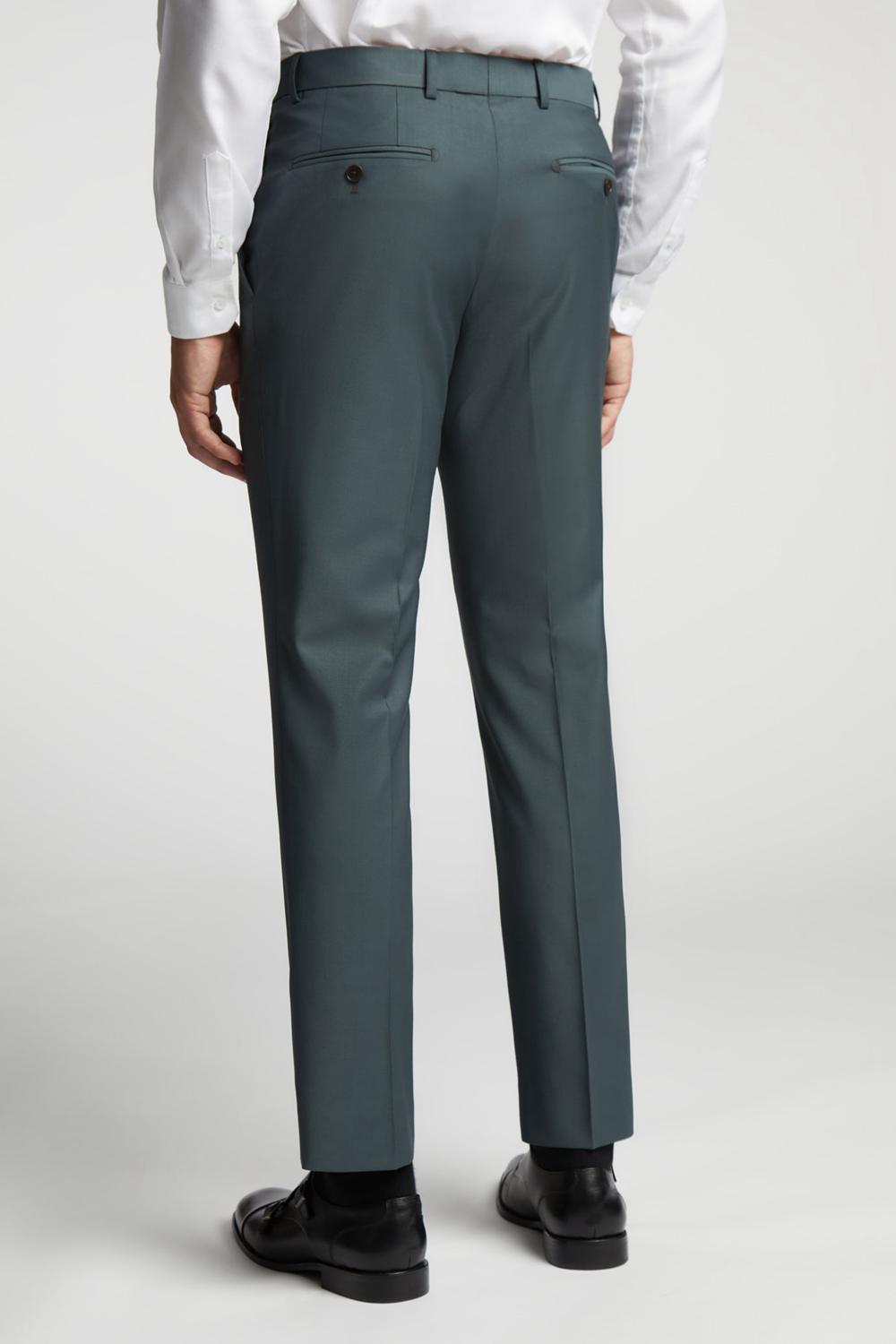 Pantalons Ted Baker LUNANTS - Wool Blend Slim Suit Homme Vert | Paris  42109-ALTS