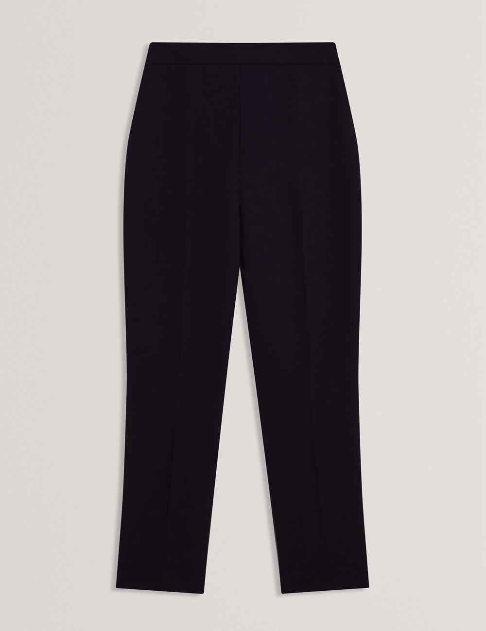 Pantalons Ted Baker MANABTL - High Waist Tapered Leg Tailored Femme Bleu Marine | Paris  83964-IOZK