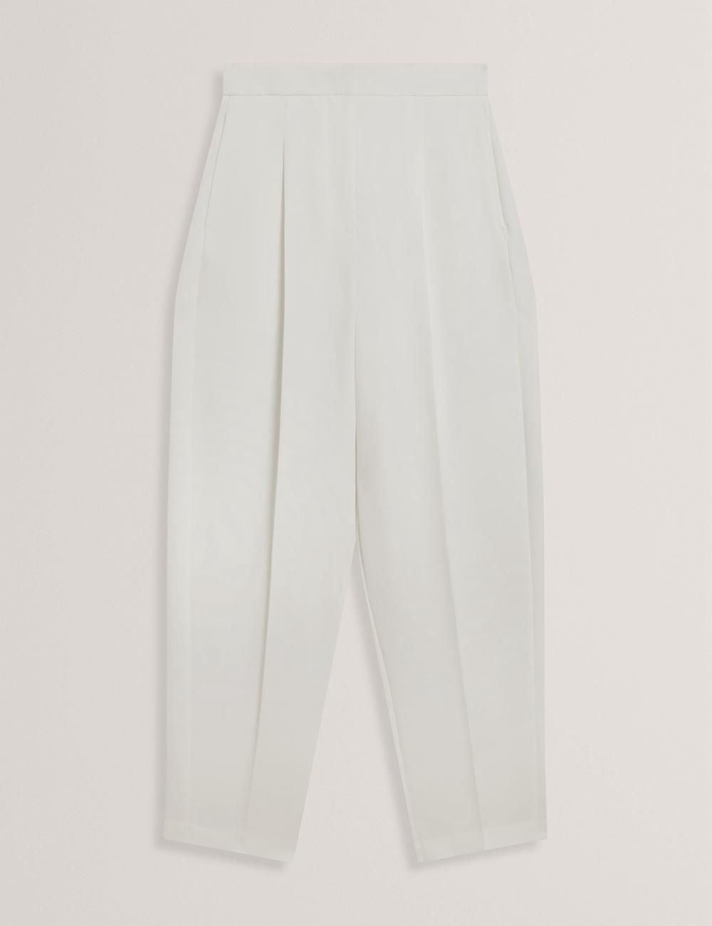 Pantalons Ted Baker MORRIAT - Barrel Leg Woven Tailored Femme Ivory | Paris  36459-UJFZ