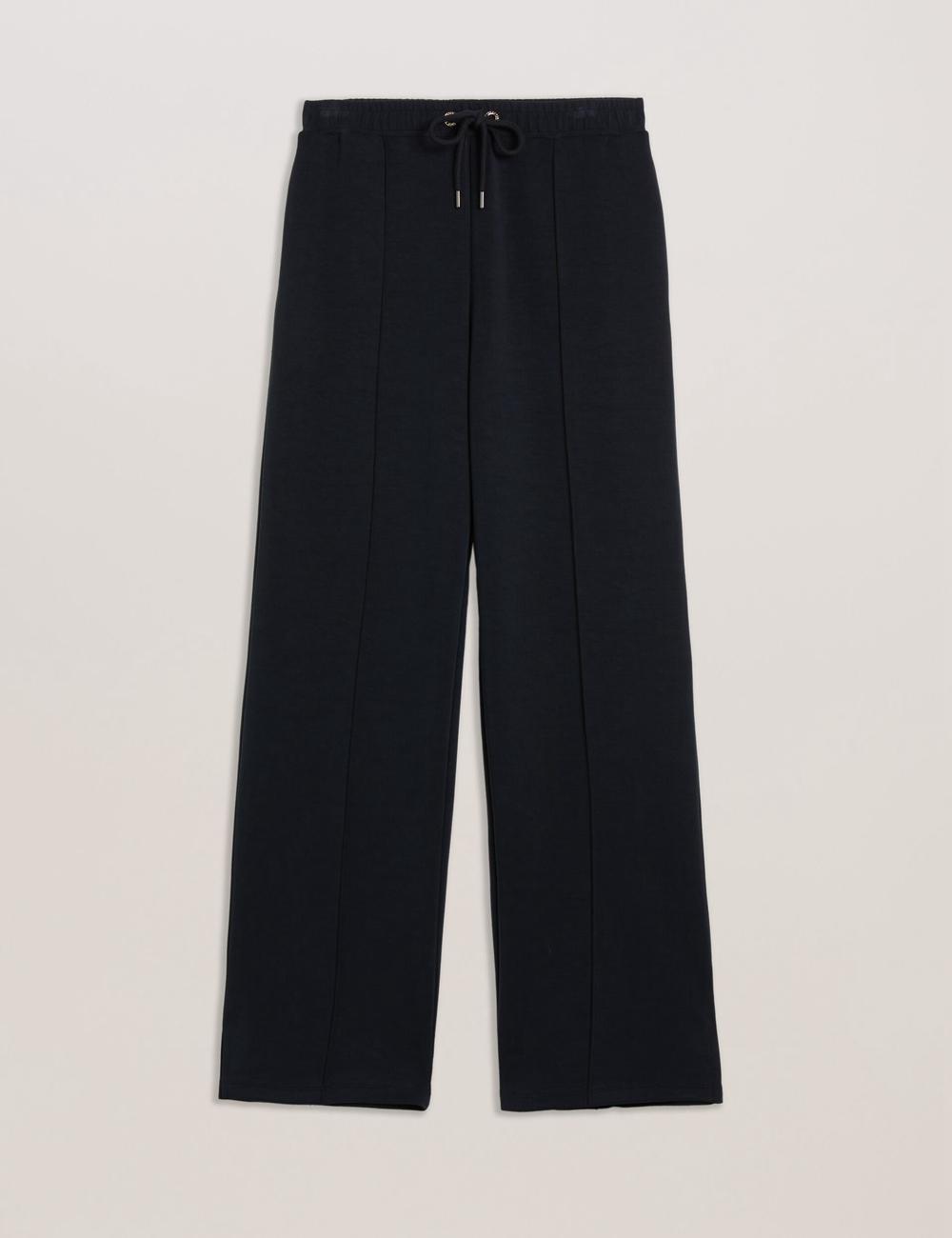 Pantalons Ted Baker NOWELLL - Straight Leg Joggers With Split Hem Femme Noir | Paris  24835-TURO