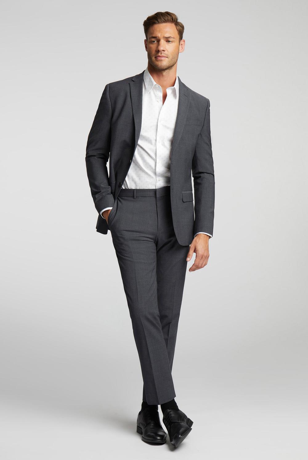 Pantalons Ted Baker PANAMA - Wool Blend Slim Fit Suit Homme Charcoal | Paris  14902-GSCX