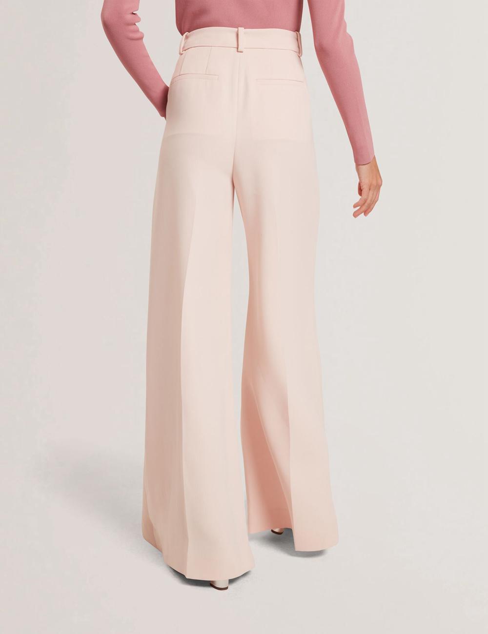 Pantalons Ted Baker TRAGAT - Ultra Wide Leg Woven Tailored Femme Rose | Paris  41092-YOVK