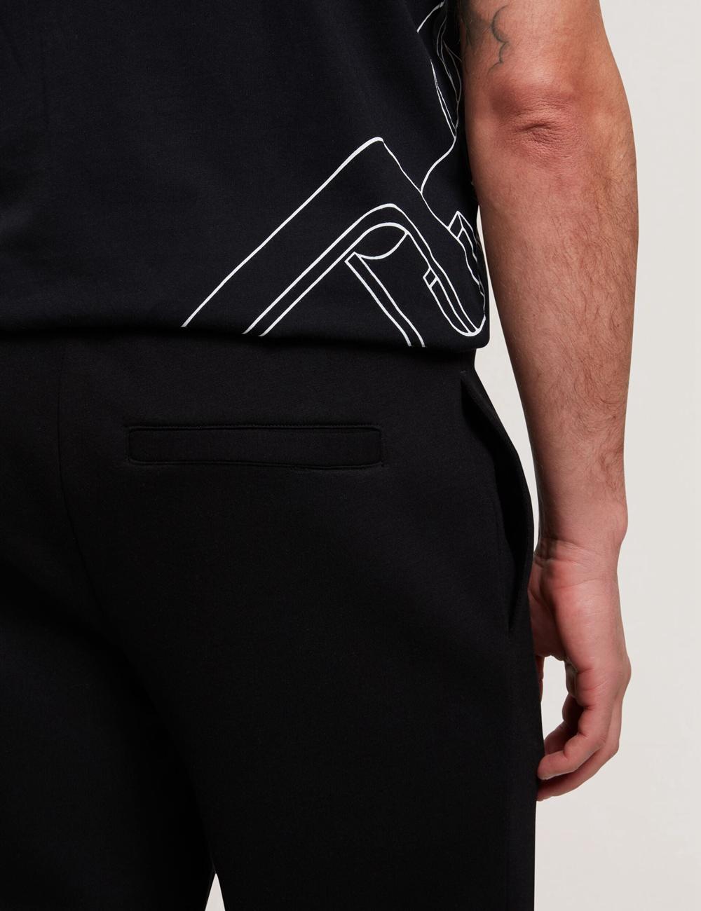 Pantalons Ted Baker UAVER Slim Fit Neoprene Homme Noir | Paris  49612-YNUO