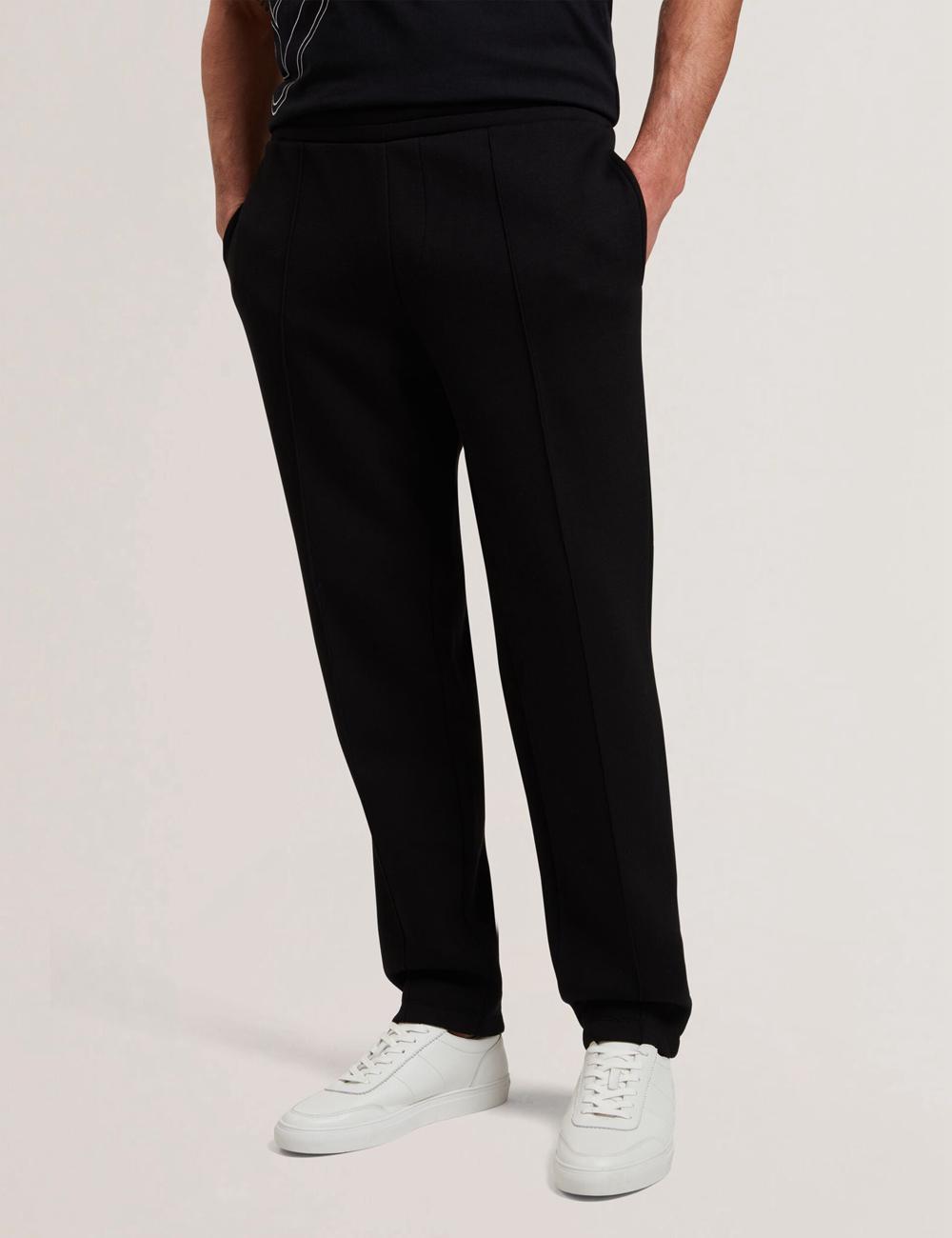 Pantalons Ted Baker UAVER Slim Fit Neoprene Homme Noir | Paris  49612-YNUO