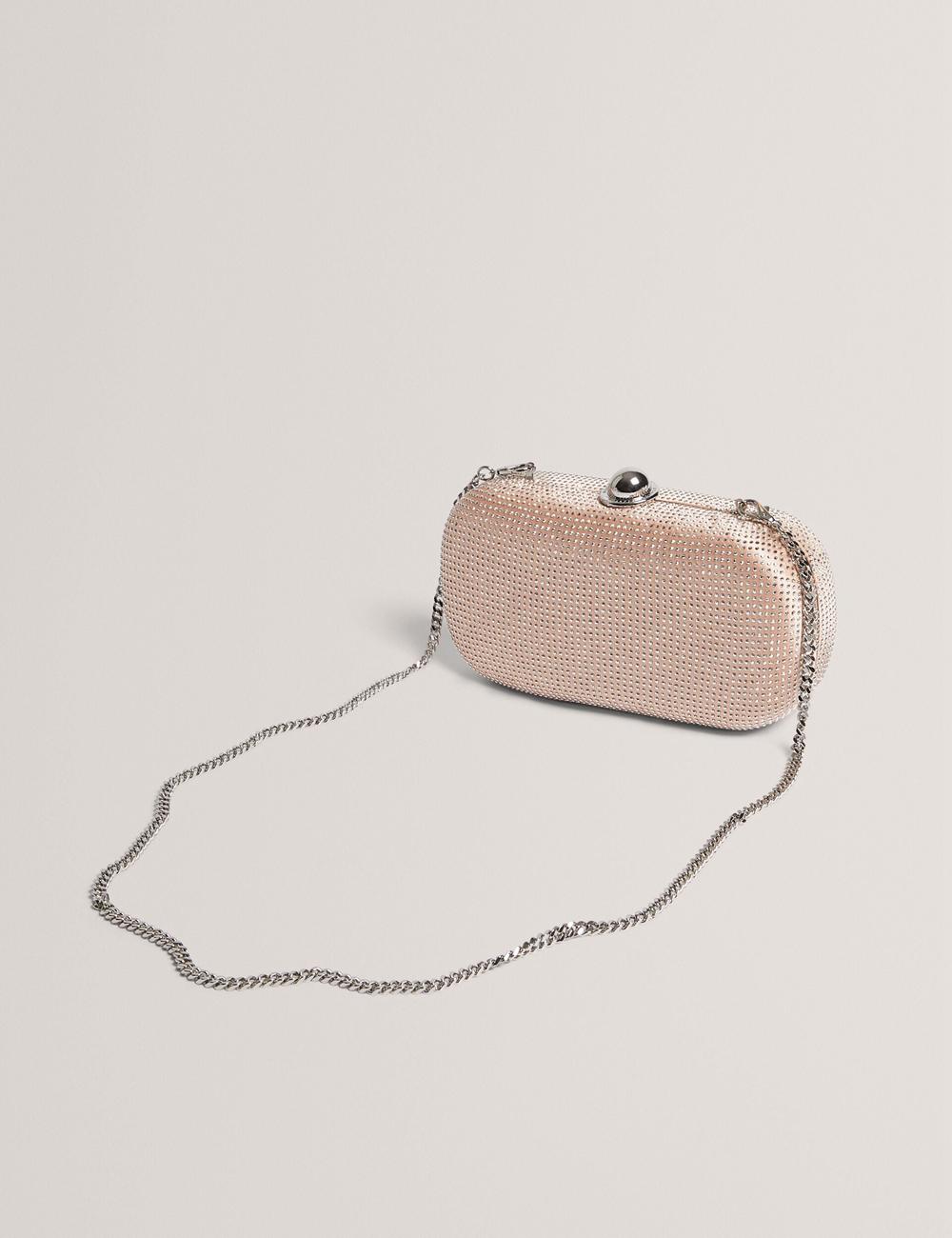 Pochettes Ted Baker CRYZELA - Crystal Embellished Satin Hard Femme Rose | Paris  70345-LUQC