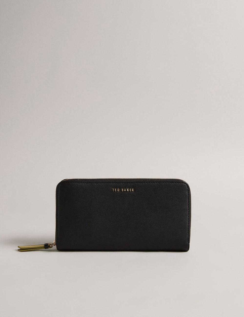 Portefeuilles Ted Baker DARCIEA - Smooth Leather Zip Around Large Femme Noir | Paris  23016-WEIH