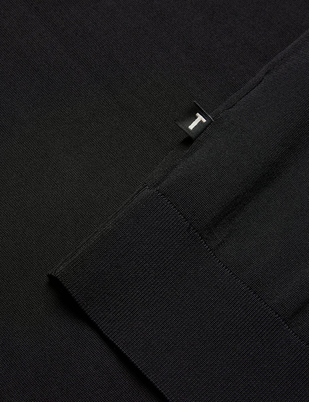 Pulls Ted Baker DALDIN - Zip Collar Stretch Knit Homme Noir | Paris  95642-LBIE