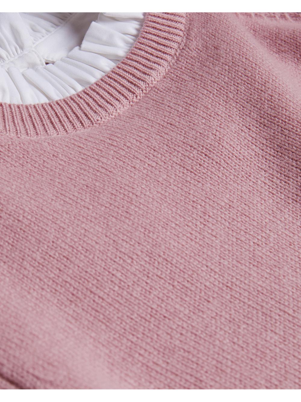 Pulls Ted Baker LISSIAH - Bobble Detail Shirt Hem Knitted Femme Rose | Paris  39024-IOSN
