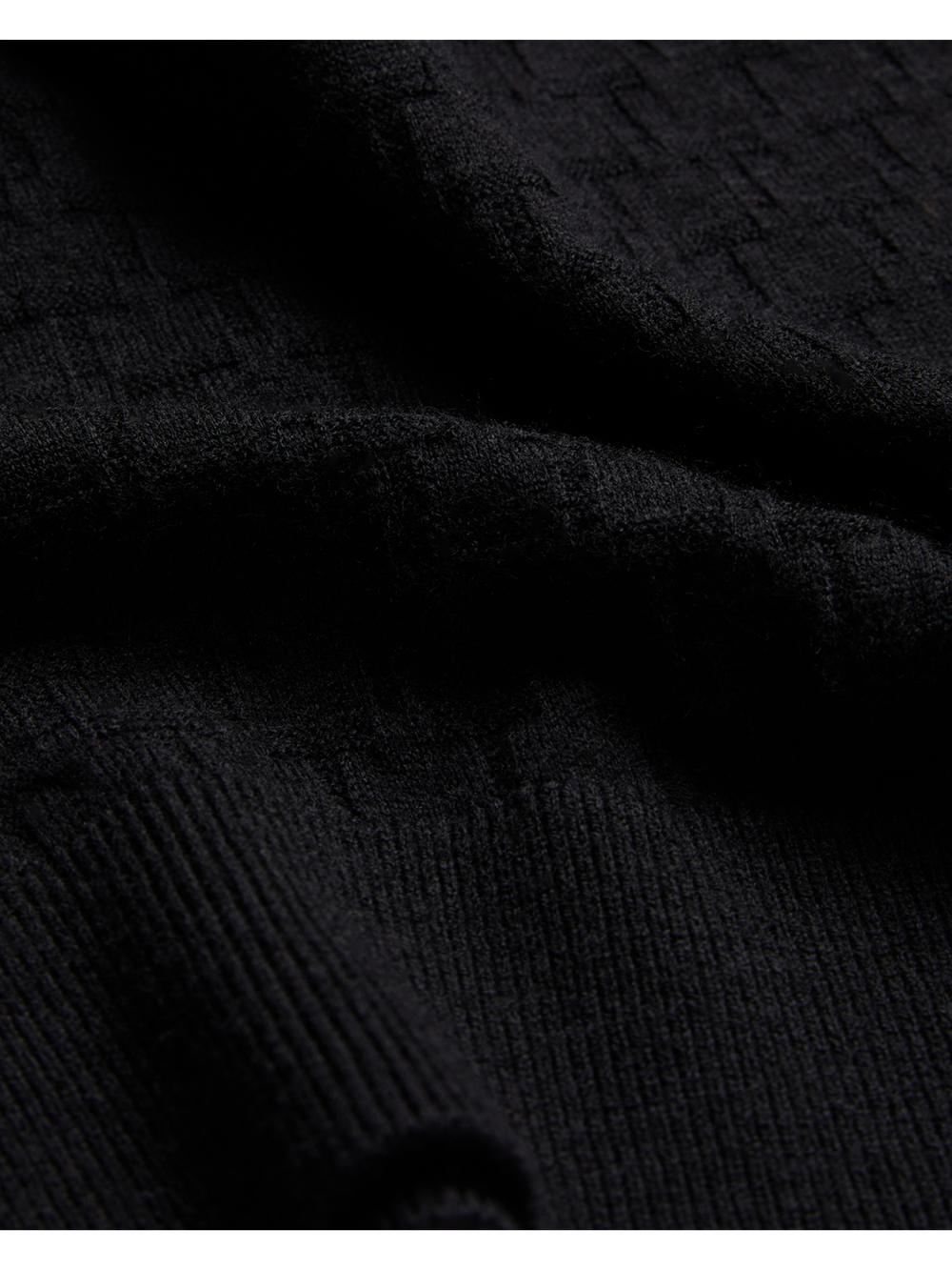 Pulls Ted Baker LOUNG - Textured T Knit Crew Neck Homme Noir | Paris  60524-VGAD