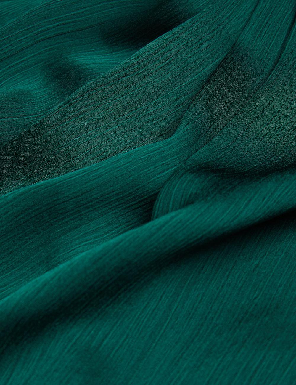 Pulls Ted Baker MISRINA - Drape Neck Detail Satin Top Femme Vert | Paris  74560-MWLS