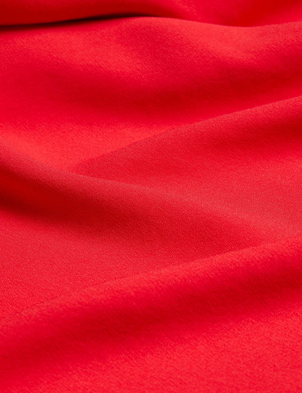 Robe Maxi Ted Baker AISLI - One Shoulder Woven Femme Rouge | Paris  69431-BPQE