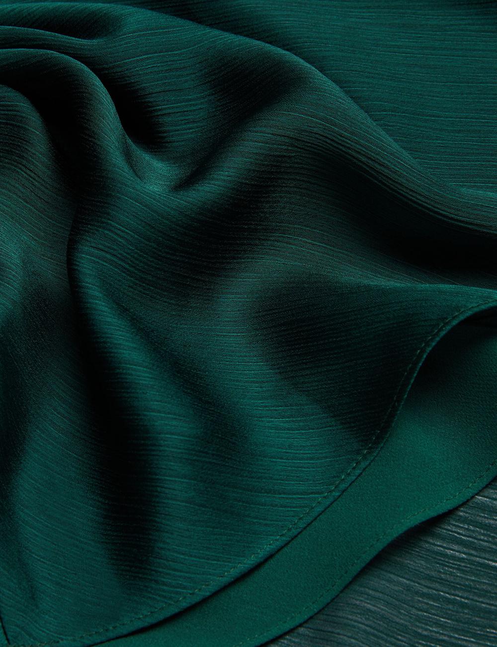 Robe Maxi Ted Baker RIMINI - Chiffon Drape Neck Detail Femme Vert | Paris  71230-SRCK
