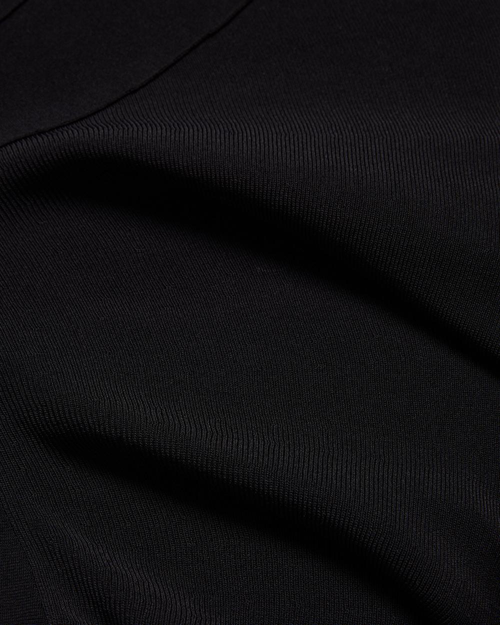 Robe Mi-longue Ted Baker SAMALEE - Flippy Hem Knitted Femme Noir | Paris  16237-IFCR